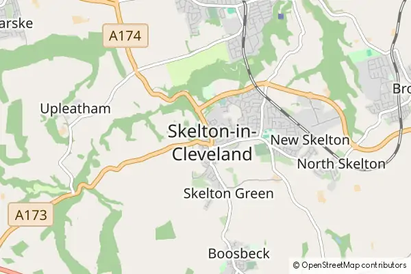 Mapa Skelton-in-Cleveland