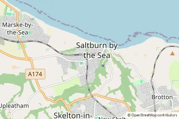 Mapa Saltburn-by-the-Sea