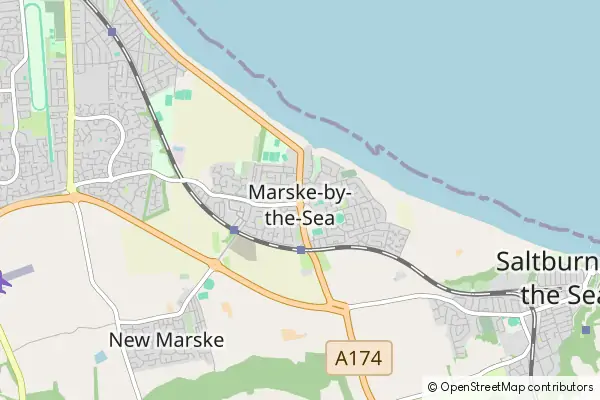 Mapa Marske-by-the-Sea