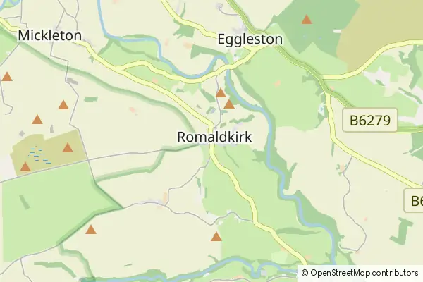 Mapa Romaldkirk