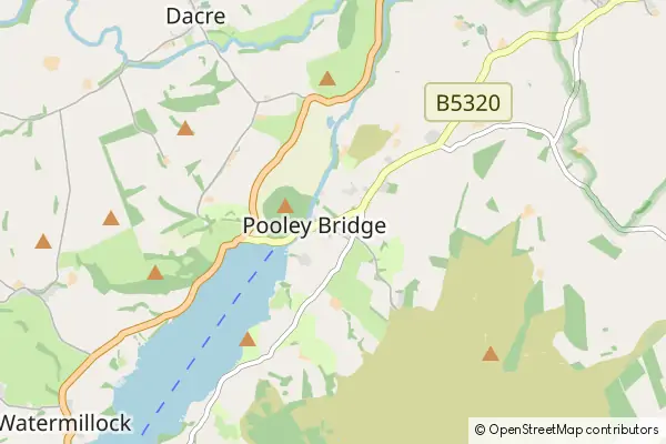 Mapa Pooley Bridge