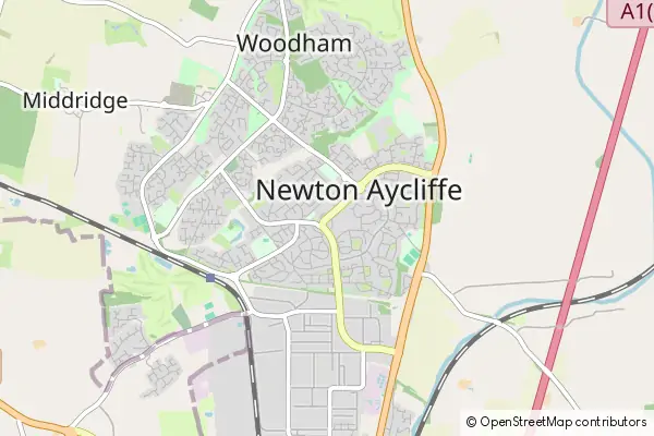 Mapa Newton Aycliffe