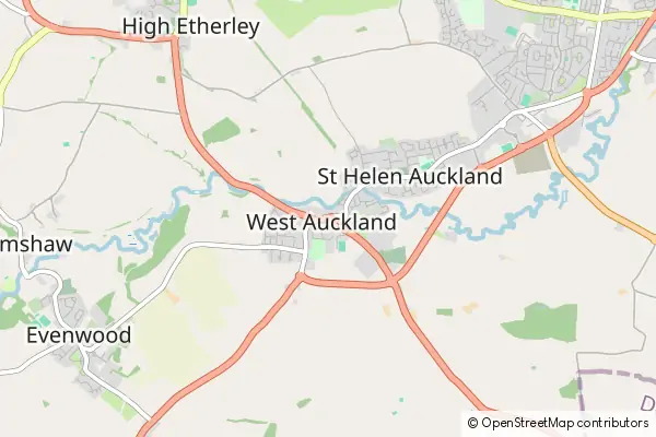 Mapa West Auckland