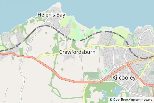 Mapa Crawfordsburn