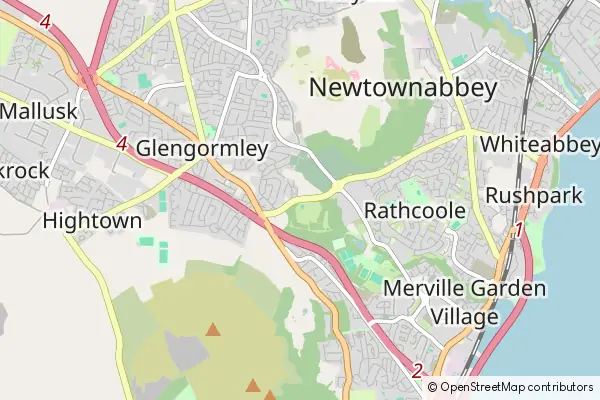 Mapa Newtownabbey