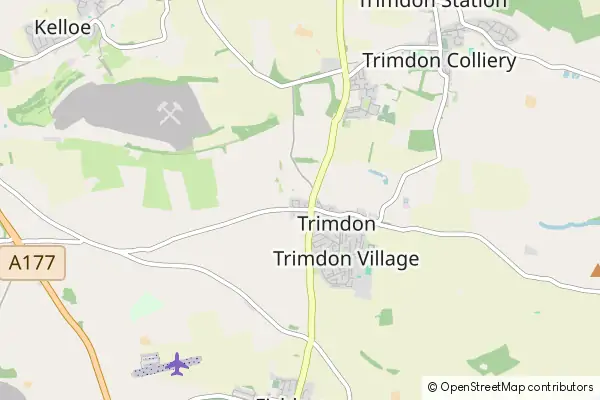 Mapa Trimdon Village