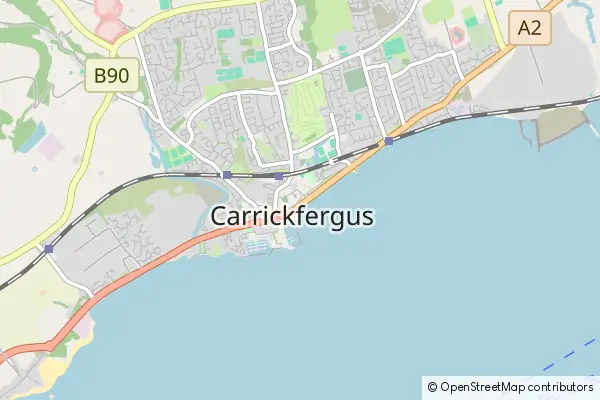 Mapa Carrickfergus