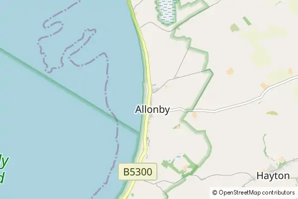 Mapa Allonby