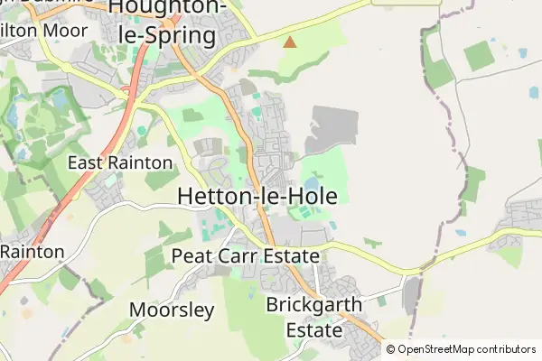 Mapa Hetton-le-Hole