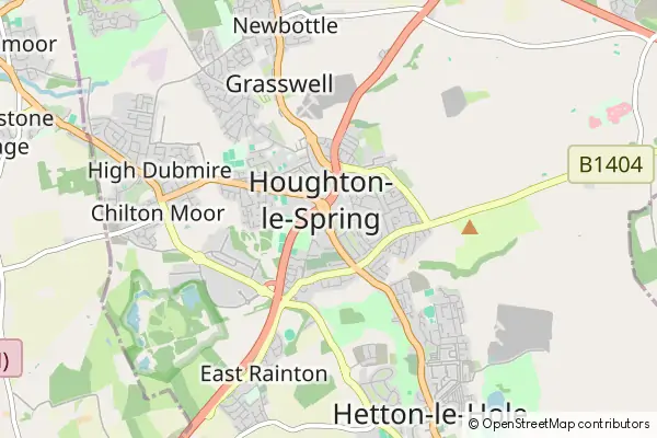 Mapa Houghton-le-Spring
