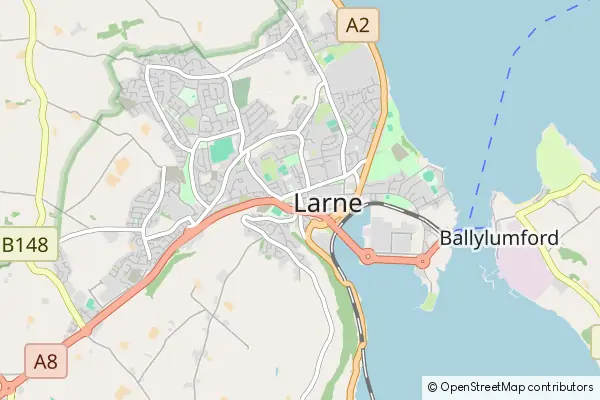 Mapa Larne