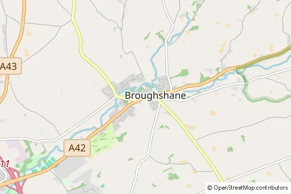 Mapa Broughshane