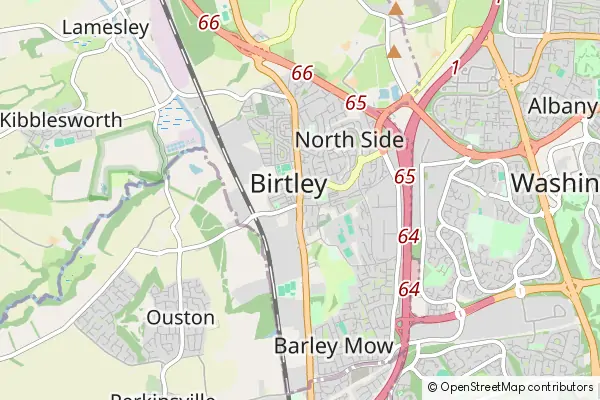 Mapa Birtley