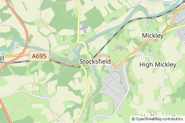 Mapa Stocksfield