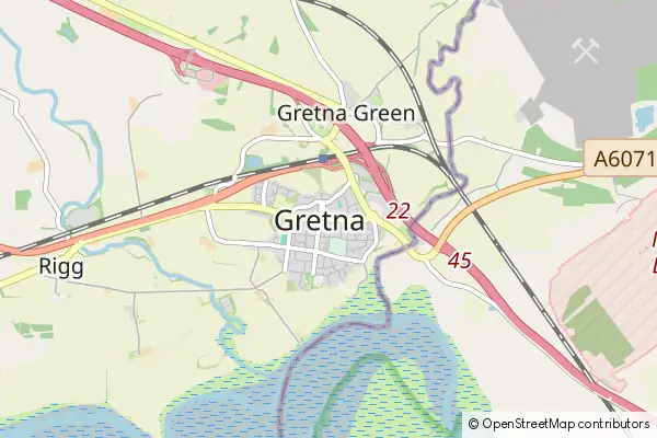 Mapa Gretna