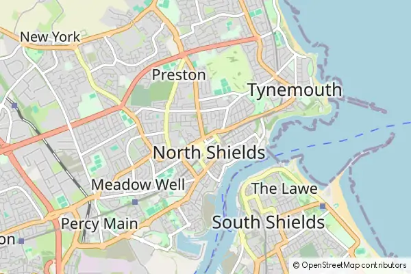 Mapa North Shields