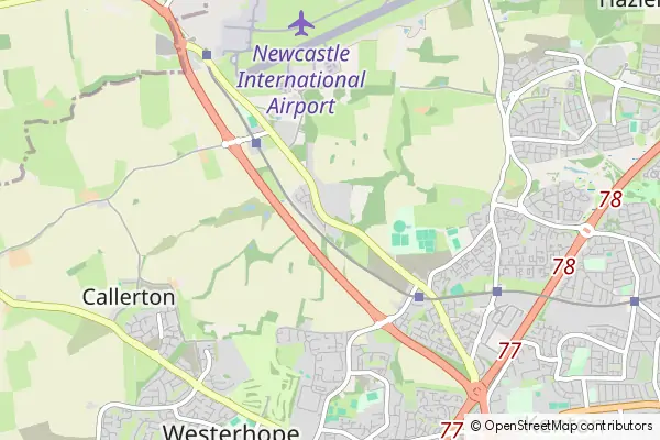 Mapa Woolsington