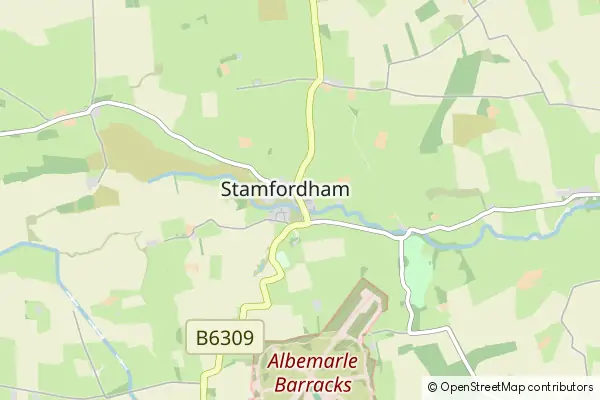 Mapa Stamfordham