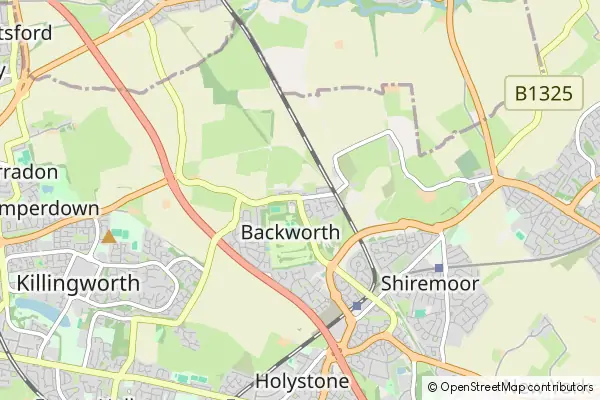 Mapa Backworth