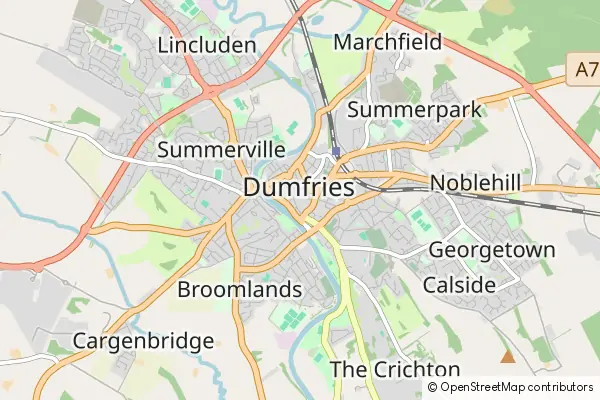 Mapa Dumfries