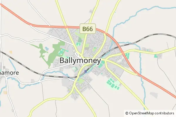 Mapa Ballymoney