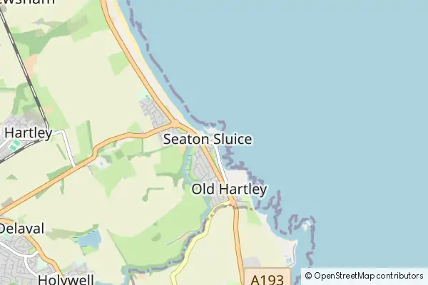 Mapa Seaton Sluice