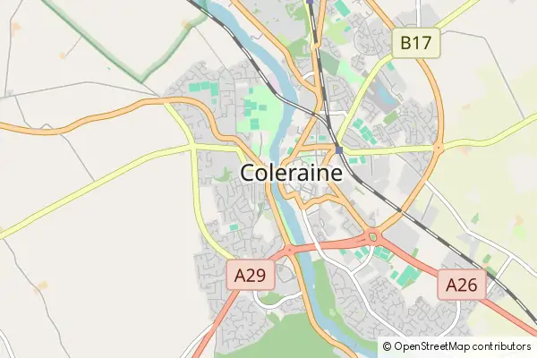 Mapa Coleraine