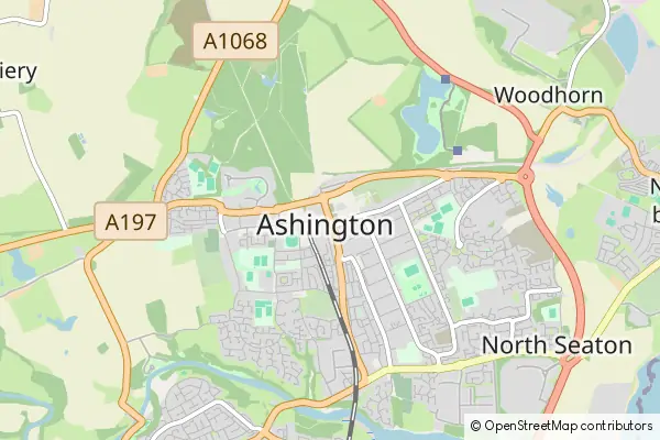 Mapa Ashington