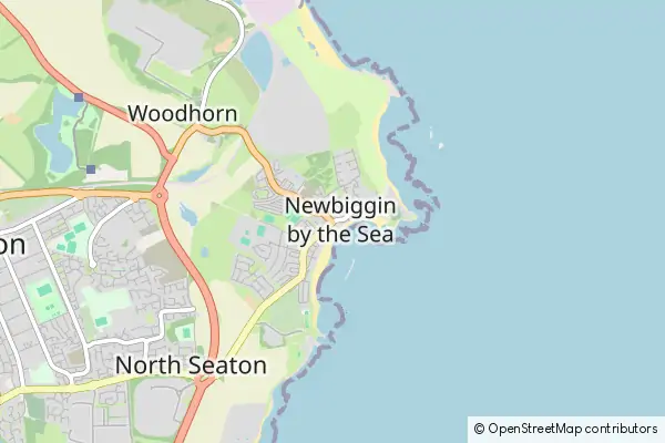 Mapa Newbiggin-by-the-Sea