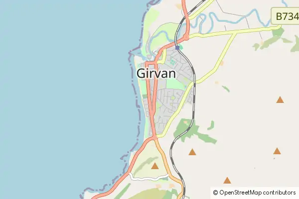 Mapa Girvan