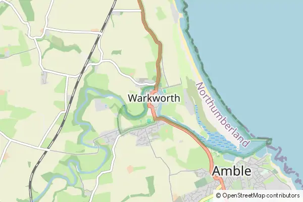 Mapa Warkworth