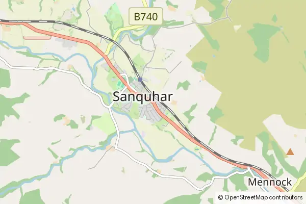 Mapa Sanquhar