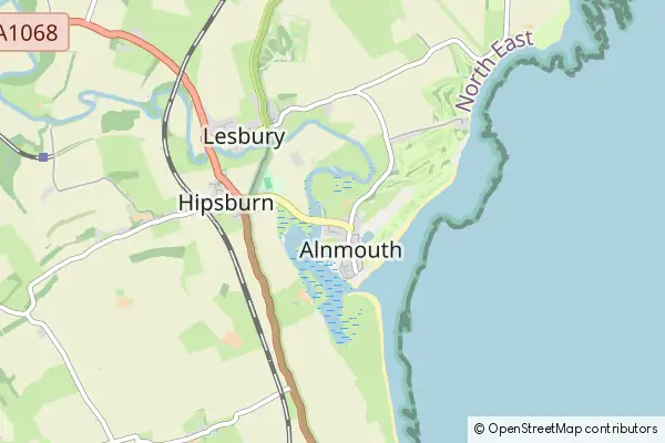 Mapa Alnmouth