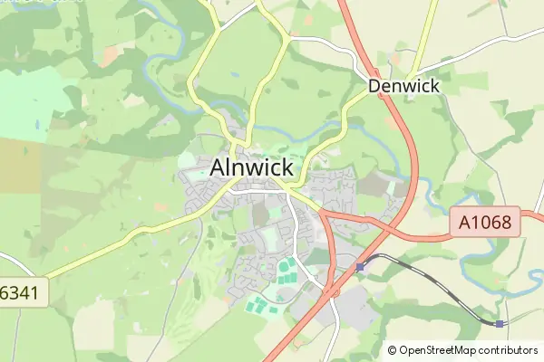 Mapa Alnwick