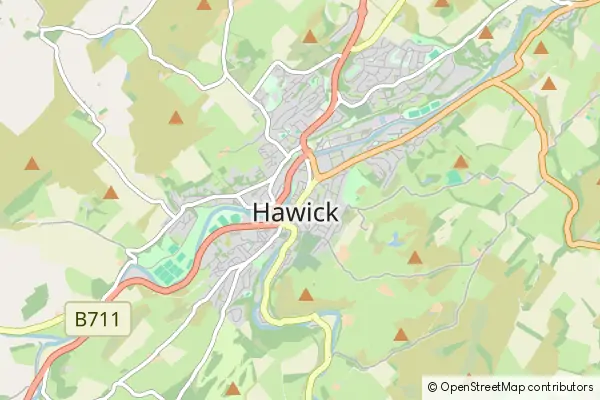 Mapa Hawick