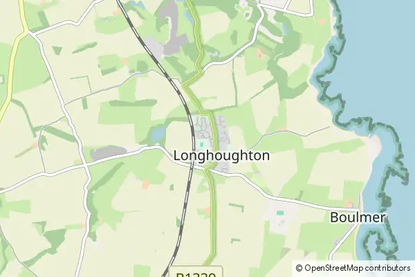 Mapa Longhoughton