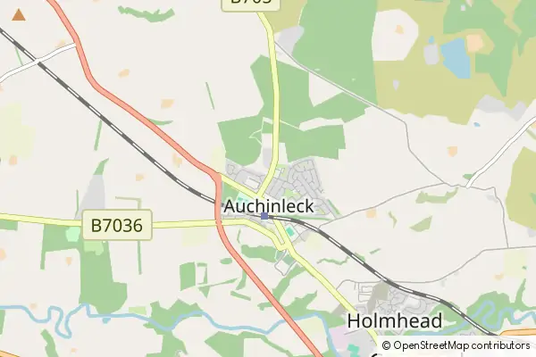 Mapa Auchinleck