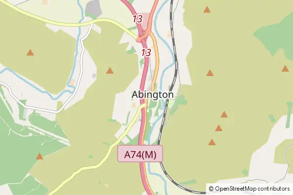 Mapa Abington