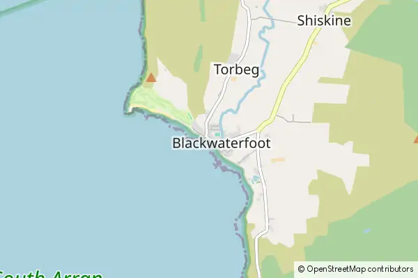 Mapa Blackwaterfoot