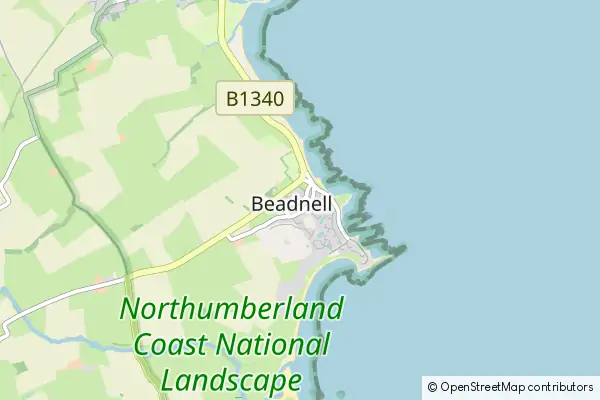 Mapa Beadnell