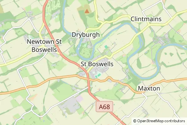 Mapa St. Boswells