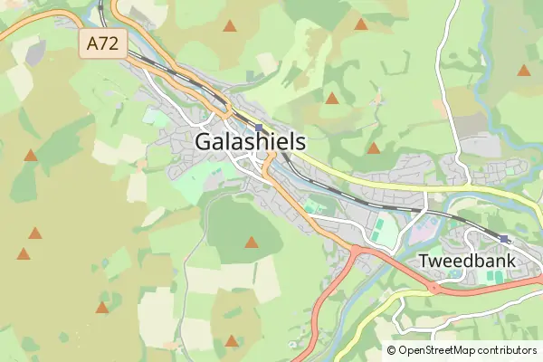 Mapa Galashiels