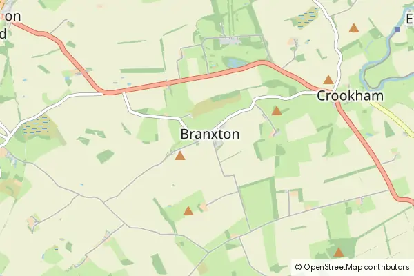 Mapa Branxton