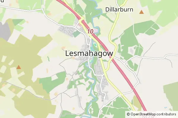 Mapa Lesmahagow