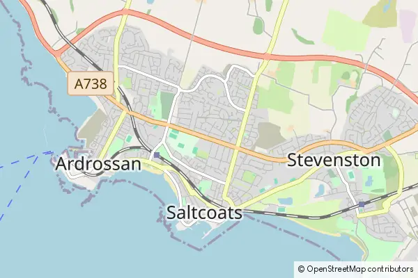 Mapa Saltcoats