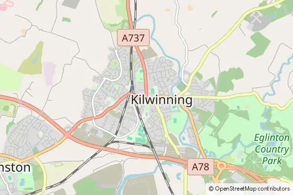 Mapa Kilwinning