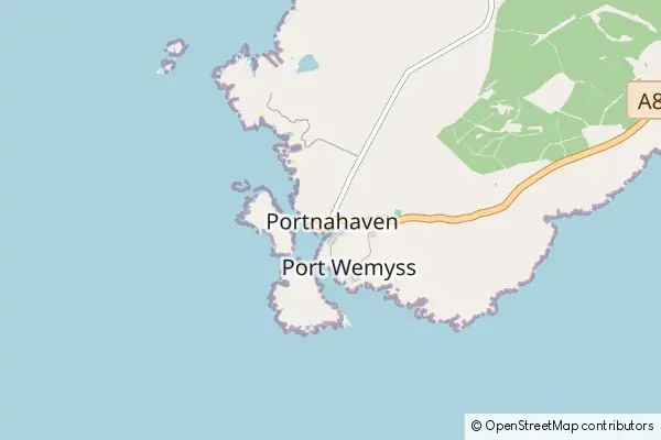 Mapa Portnahaven