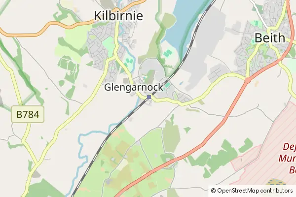 Mapa Glengarnock