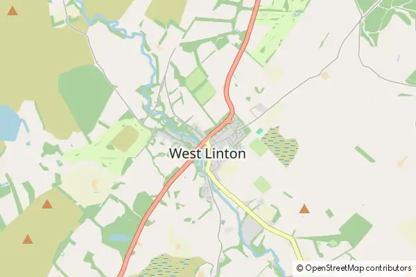 Mapa West Linton