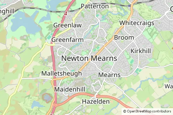 Mapa Newton Mearns